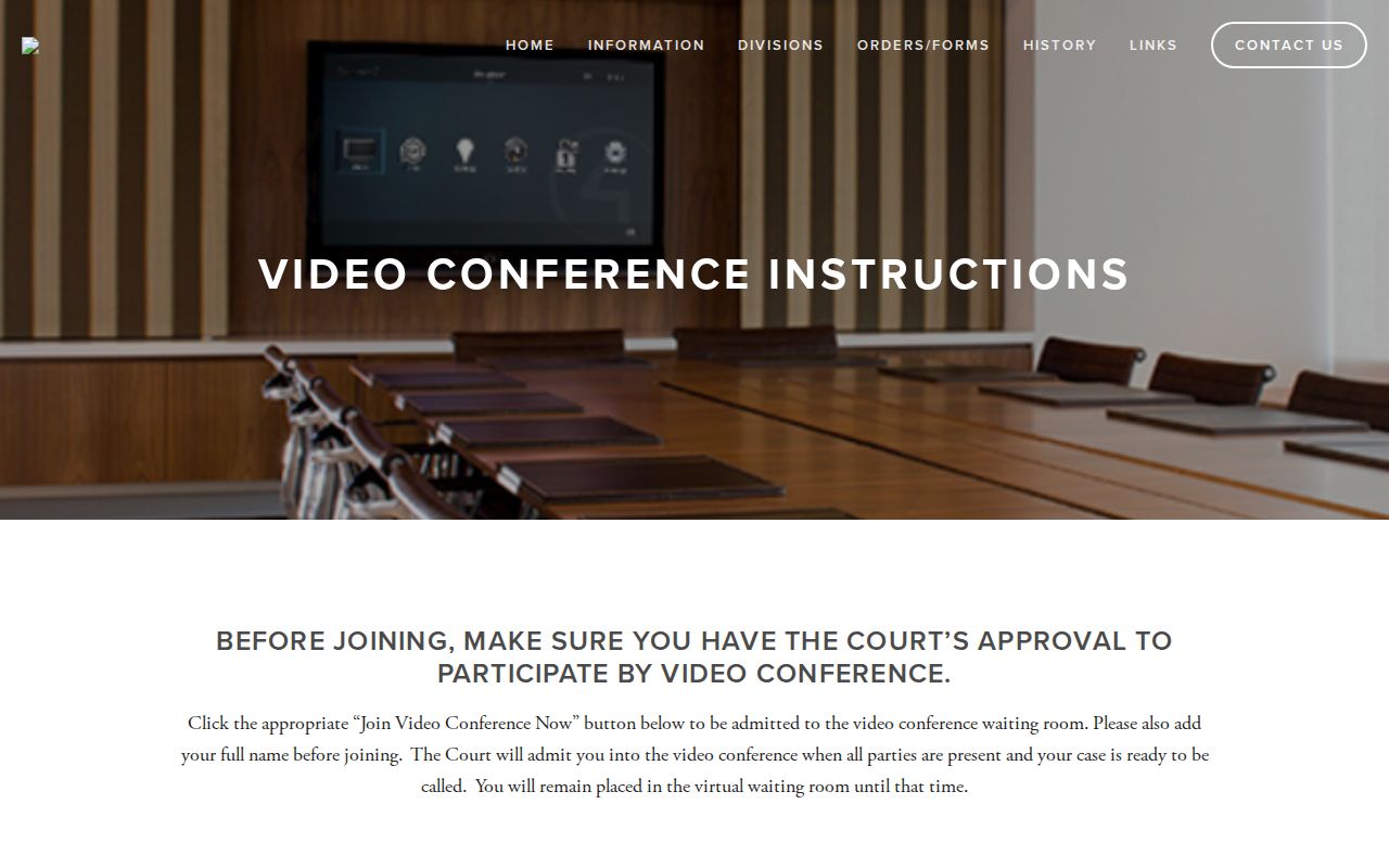 Beauregard Parish court date virtual hearing controls on the 36th JDC website